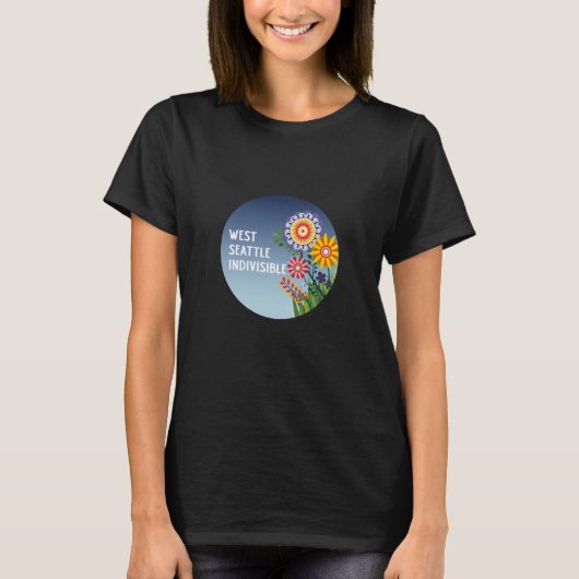 West Seattle Indivisible Blumen T-Shirt (Vorderseite)