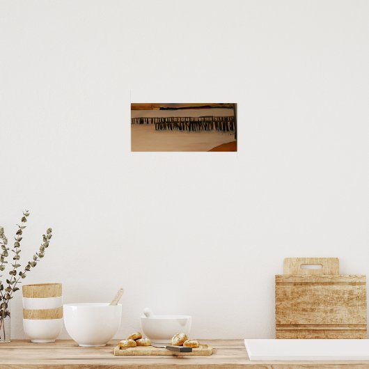 West Seattle Piers View Downtown Seattle Ships Poster (Küche)