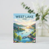 West-See China Postkarte (Stehend Vorderseite)
