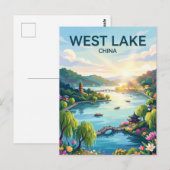 West-See China Postkarte (Vorne/Hinten)