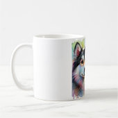 West Siberian Laika 100724AREF119 - Watercolor Kaffeetasse (Links)