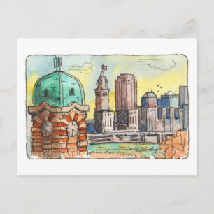 West Side Market Turm Cleveland Postkarte
