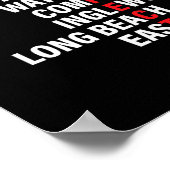 West Side Respekt Los Angeles Watts Compton Long B Poster (Ecke)