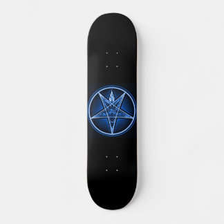West Side Witch Deck - Baphomet Metallic Blue Deck Skateboard
