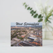 West Springifled Massachusetts Postkarte (Stehend Vorderseite)
