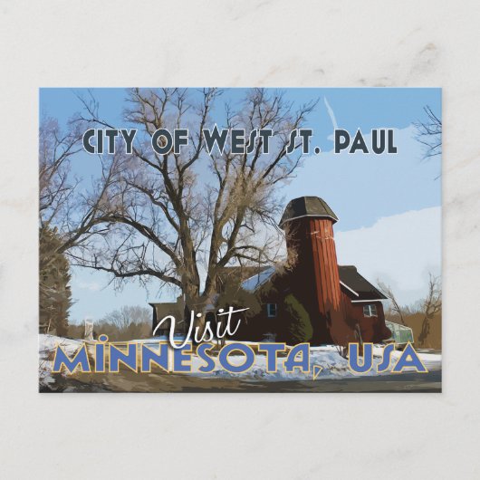 West St. Paul Postkarte (Vorderseite)