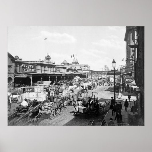 West Street, New York City: 1901 Poster (Vorne)