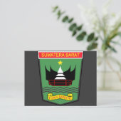 West Sumatra, Indonesien Postkarte (Stehend Vorderseite)