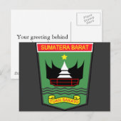 West Sumatra, Indonesien Postkarte (Vorne/Hinten)