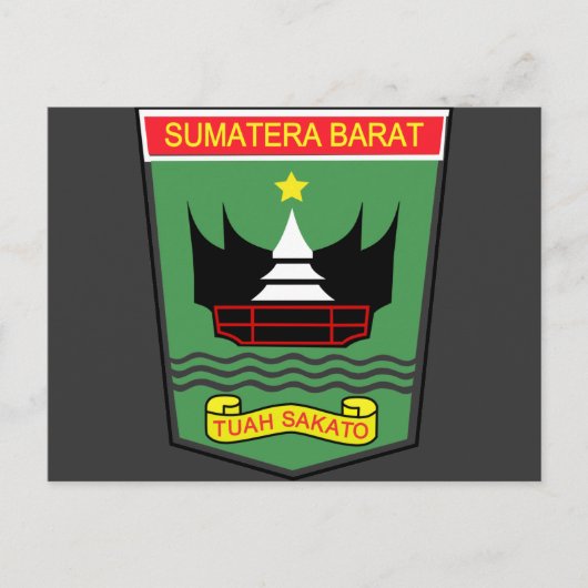 West Sumatra, Indonesien Postkarte (Vorderseite)