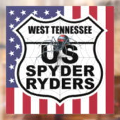 West Tennessee Chapter - Aufkleber Flagge & Logo (Blatt 2)