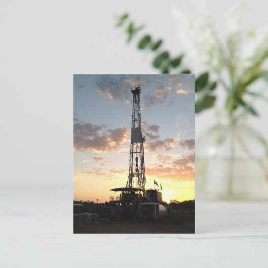 West Texas Drilling Postkarte (Stehend Vorderseite)