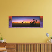 West Texas Pump Jacke Sunset Leinwanddruck (Insitu (Wohnzimmer))