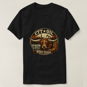 West Texas Rinder-Öl-Erbe T-Shirt