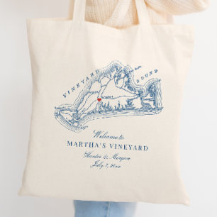 West Tisbury MA Hochzeitsgeschenk Willkommen Tragetasche