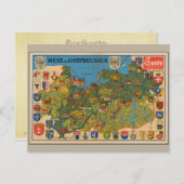 West- und Ostpreussen 1937 Postkarte (Vorne/Hinten)