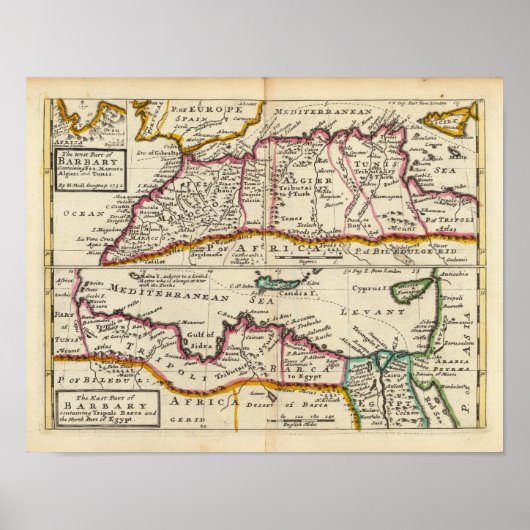 West- und Ostteil von Barbary Poster (Vorne)