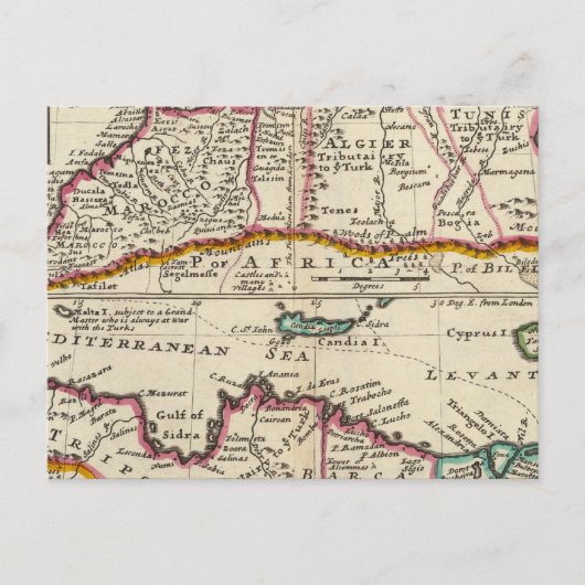 West- und Ostteil von Barbary Postkarte (Vorderseite)