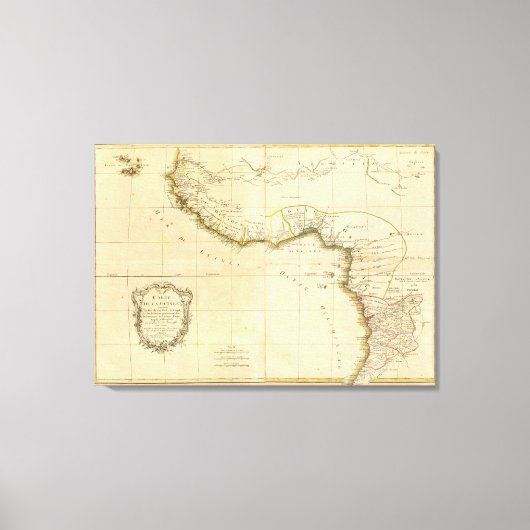 West- und Zentralafrika Leinwanddruck (Vorderseite)