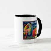 West Valencia Apple Crate LabelWatsonville, CA Tasse (VorderseiteRechts)