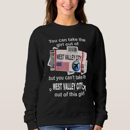 West Valley City Boarding Pass West Valley City G Sweatshirt (Vorderseite)