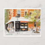 West Village Café Watercolor Postkarte<br><div class="desc">West Village Cafe Watercolor New York</div>