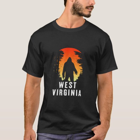 West Virgina Bigfoot Vintag T-Shirt (Vorderseite)