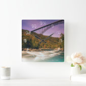 West Virginia, Babcock State Park Quadratische Wanduhr (Zuhause)