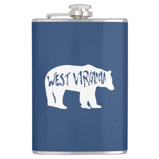 West Virginia Bear Flachmann (Vorderseite)