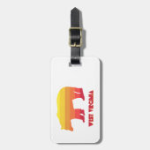 West Virginia Bear Gepäckanhänger (Vorderseite vertikal)