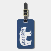 West Virginia Bear Gepäckanhänger (Vorderseite vertikal)