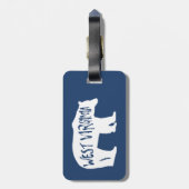 West Virginia Bear Gepäckanhänger (Rückseite vertikal)