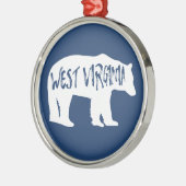 West Virginia Bear Ornament Aus Metall (Links)