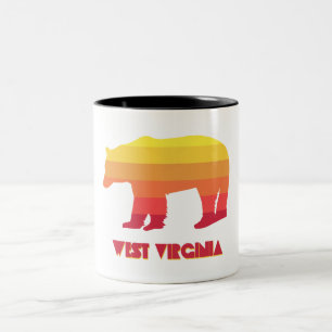 West Virginia Bear Zweifarbige Tasse