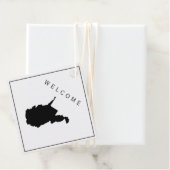 West Virginia Begrüßungsbeutel Tag Hochzeit Geschenkanhänger
