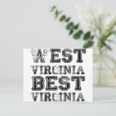 West Virginia Best Virginia Postkarte (Stehend Vorderseite)