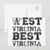 West Virginia Best Virginia Postkarte (Vorne/Hinten)