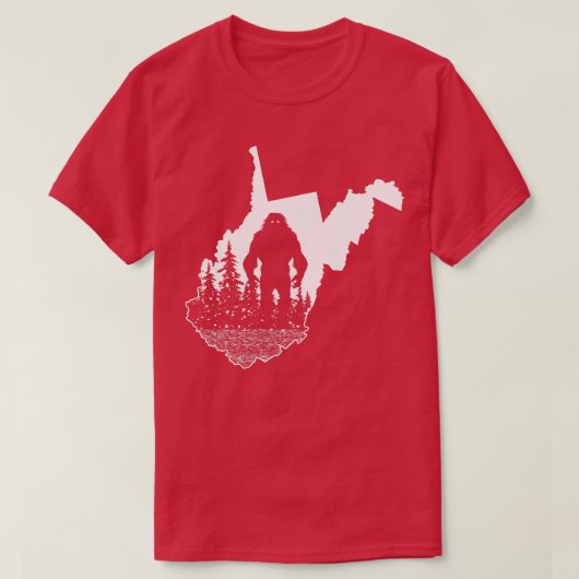 West Virginia Bigfoot T-Shirt (Design vorne)