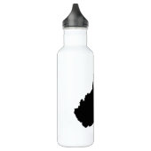 West Virginia Black and White Trinkflasche (Links)