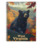 West Virginia Black Bear Notizblock (Vorderseite)