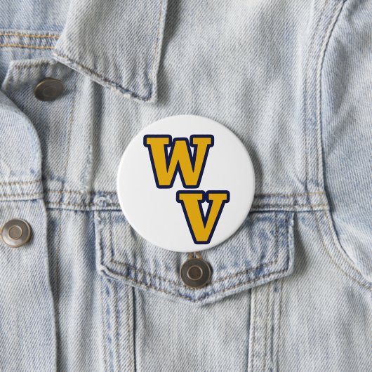 West Virginia Blue and Gold Pride Button (Beispiel)