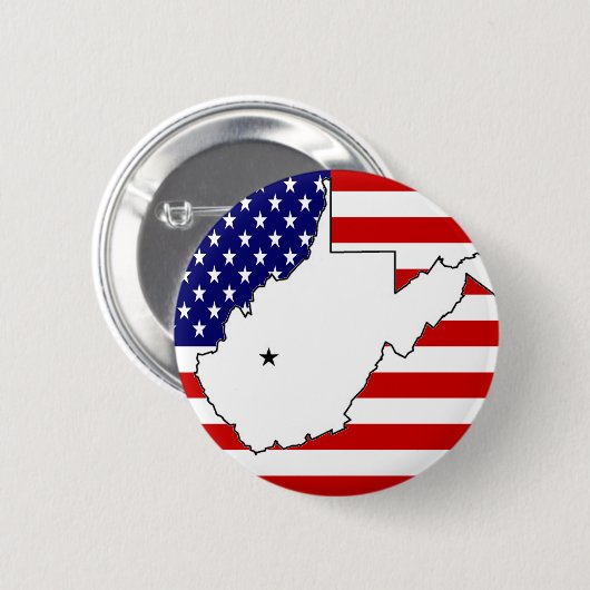 WEST VIRGINIA BUTTON (Vorne & Hinten)