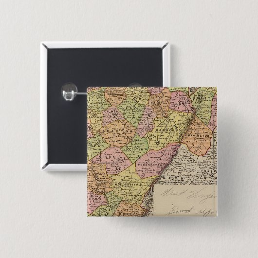 West-Virginia Button (Vorne & Hinten)