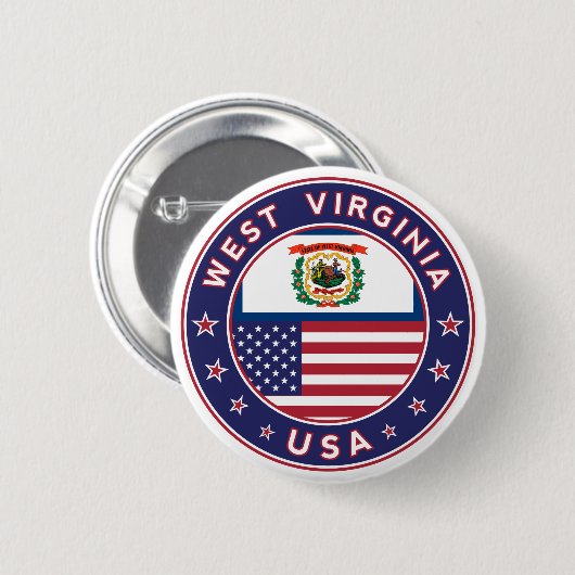 West Virginia Button (Vorne & Hinten)