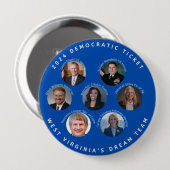West Virginia (CD-2) Dream Ticket Button (Vorne & Hinten)