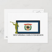 WEST VIRGINIA CHARLESTON MISSION LDS CTR POSTKARTE (Vorne/Hinten)