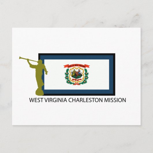 WEST VIRGINIA CHARLESTON MISSION LDS CTR POSTKARTE (Vorderseite)