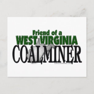 West Virginia Coalminer Postkarte