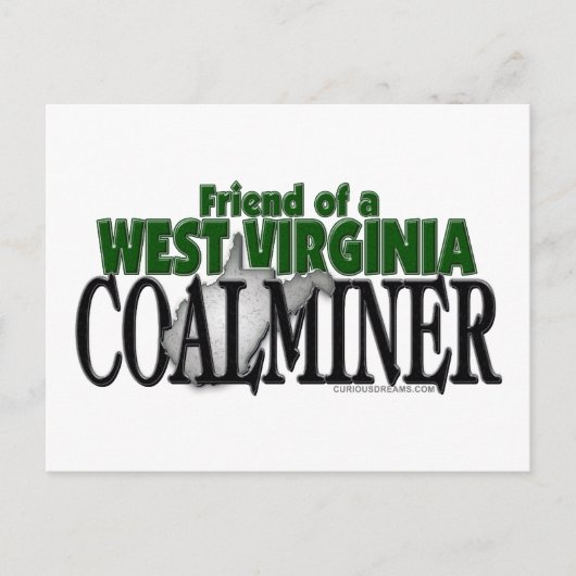 West Virginia Coalminer Postkarte (Vorderseite)