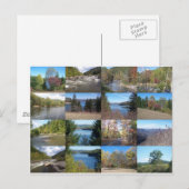 West Virginia Collage Postkarte (Vorne/Hinten)